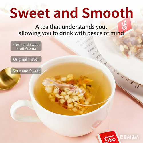 Apple Hawthorn Six-Ingredient Tea | Natural Herbal Tea Bag, Soothing & Digestive Support